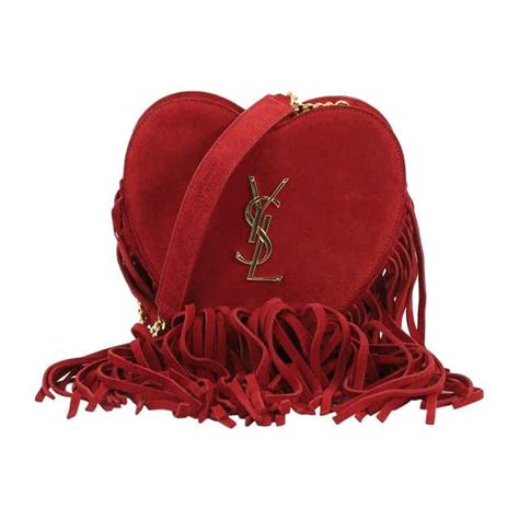 Ysl Heart Fringe Bag 